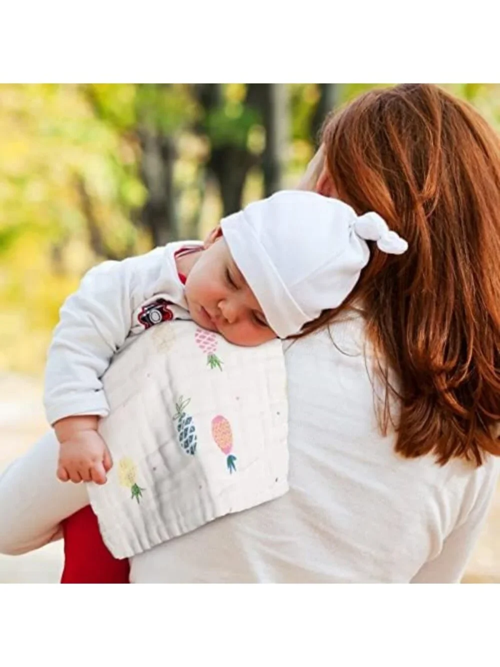 20 Pack Large 6-Layer Muslin Baby Burp Cloths - Absorbent & Soft, 20x10 In